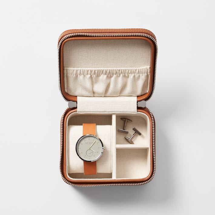 Travel Accessories Case, Camel, Small | Mark and Graham