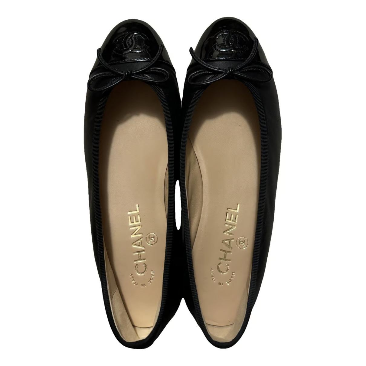 Chanel Leather ballet flats | Vestiaire Collective (Global)