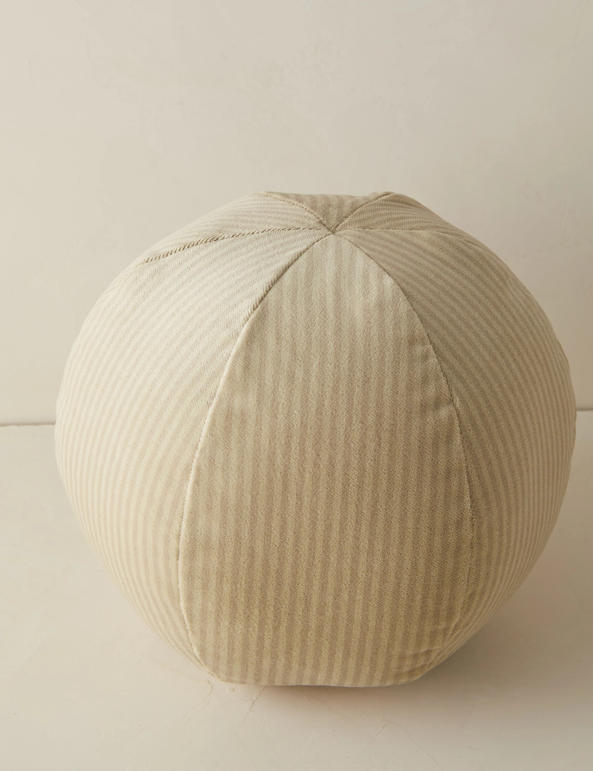 Striped Velvet Ball Pillow by Sarah Sherman Samuel | Lulu and Georgia 