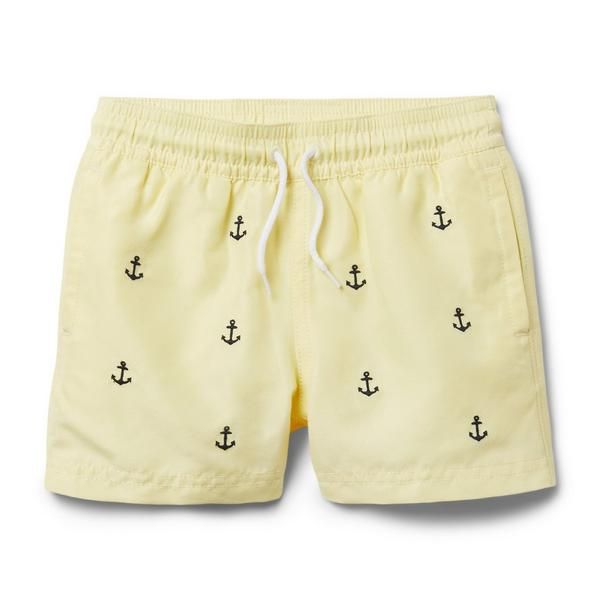 Embroidered Anchor Swim Trunk | Janie and Jack
