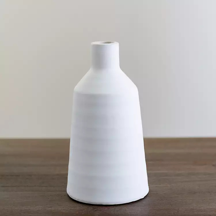 Matte White Modern Vase, 9 in. | Kirkland's Home