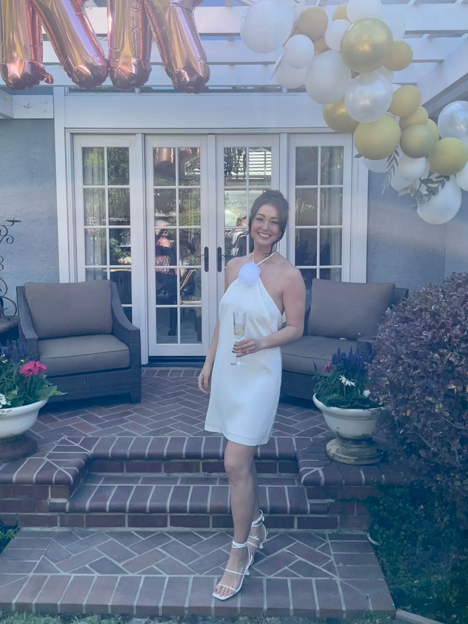Wedding shower 🤍 loooved this dress and shoes! 

#LTKwedding