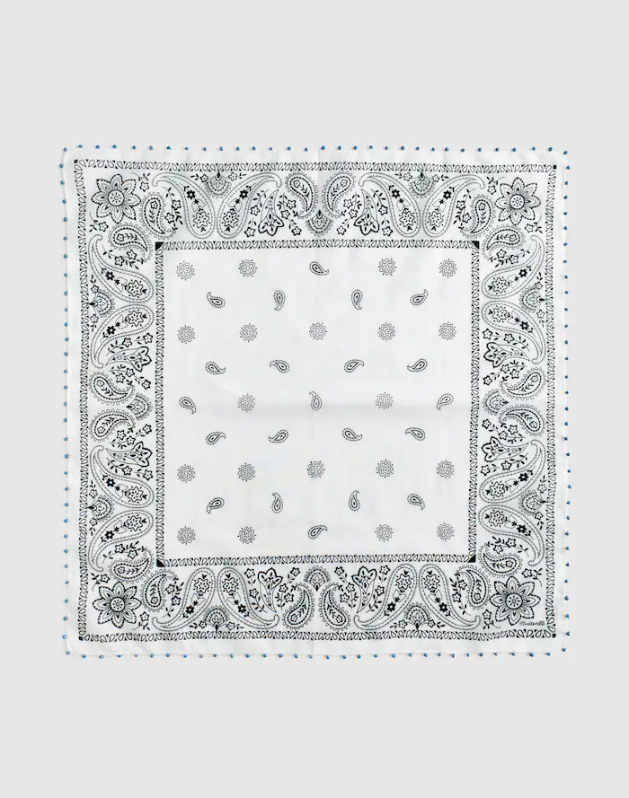 Beaded Bandana in Cotton Blend | Madewell