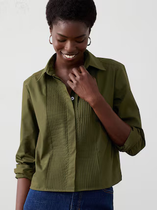 Refined Pleated Shirt | Banana Republic Factory