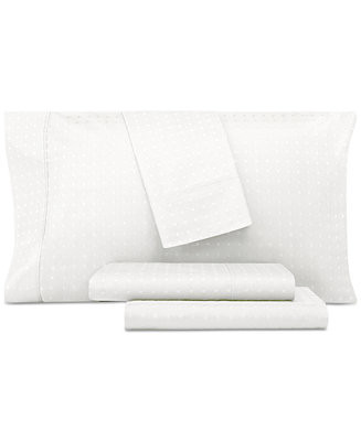 Ultra Lux 1000 Thread Count Swiss Dot 4-Pc. Sheet Set, King | Macys (US)