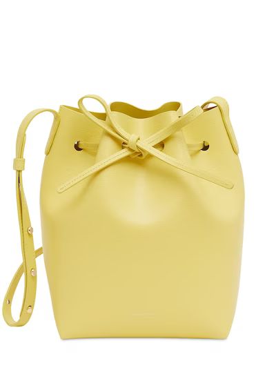 Mansur Gavriel - Mini saffiano bucket bag - Cedro | Luisaviaroma | Luisaviaroma