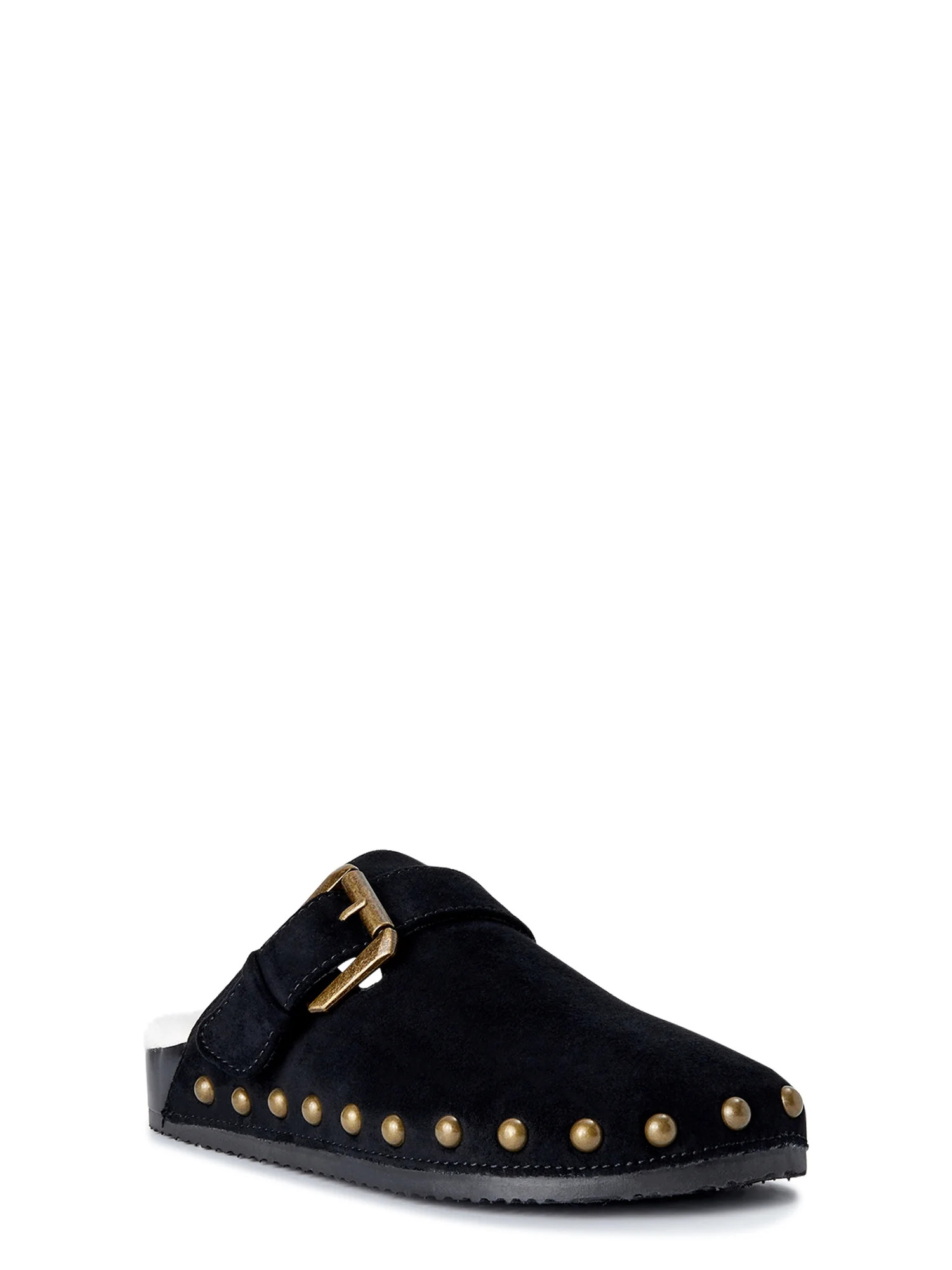 Scoop Women's Studded Faux Shearling Clogs - Walmart.com | Walmart (US)