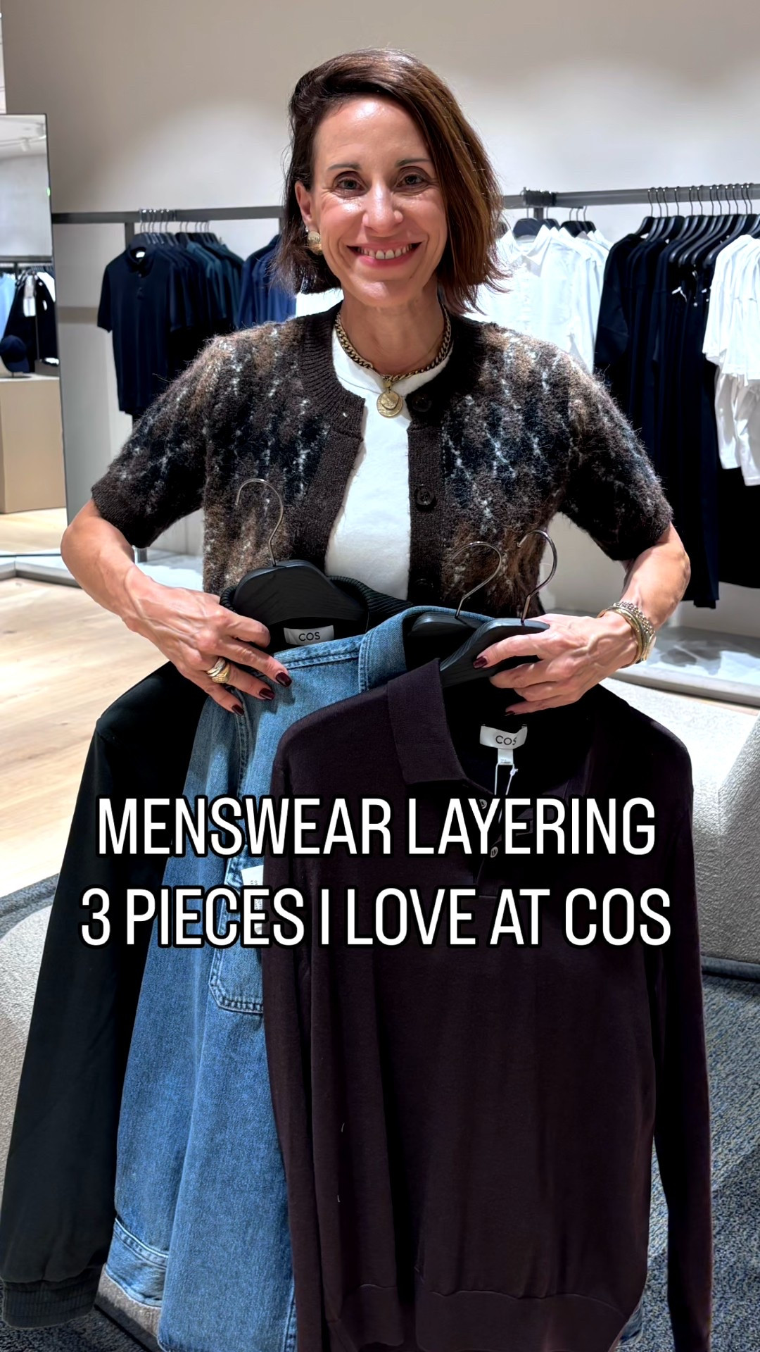 I love COS for menswear – they have great quality wardrobe basics year round that are easy to outfit and look polished.
 
Layering is a simple way to add colour and interest to your outfits. I try to stick with 3 block colours and mixing textures looks chic.
 
The pieces I chose;
 
SLIM MERINO WOOL POLO SHIRT $139 Burgundy Size M
COS have these tops year round and they fit beautifully on the body. These can be worn with denim, chinos or under a suit. Our model is wearing a size M. They are true to size.
 
DENIM SHIRT $150 in Rinsed Blue Size S
This is more of a shacket than a shirt. This can be worn as a shirt or layered with a tee, long sleeve top or Oxford style shirt underneath. Size up if you’re wanting to layer with a hoodie.
 
JERSEY HARRINGTON JACKET $159 in Dark Green size M
This jacket could be worn with everything from activewear to business casual. A fabulous piece to throw on and go.
 
Save this post for an easy menswear outfit idea

#LTKautumn #LTKstyletip #LTKaustralia