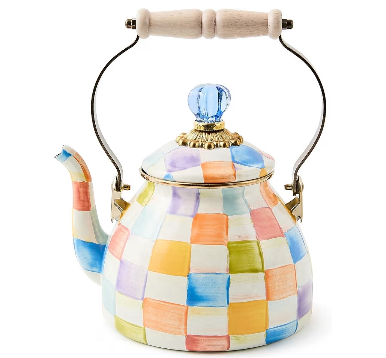 Spring kitchen update 
MACKENZIE-CHILDS Enamel Tea Kettle, Cute Tea Kettle for Stovetop, 2 Quarts, Confetti Check

#LTKHome