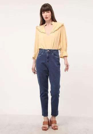 Calça Jeans Lez a Lez Mom Lisa Azul | Dafiti (BR)