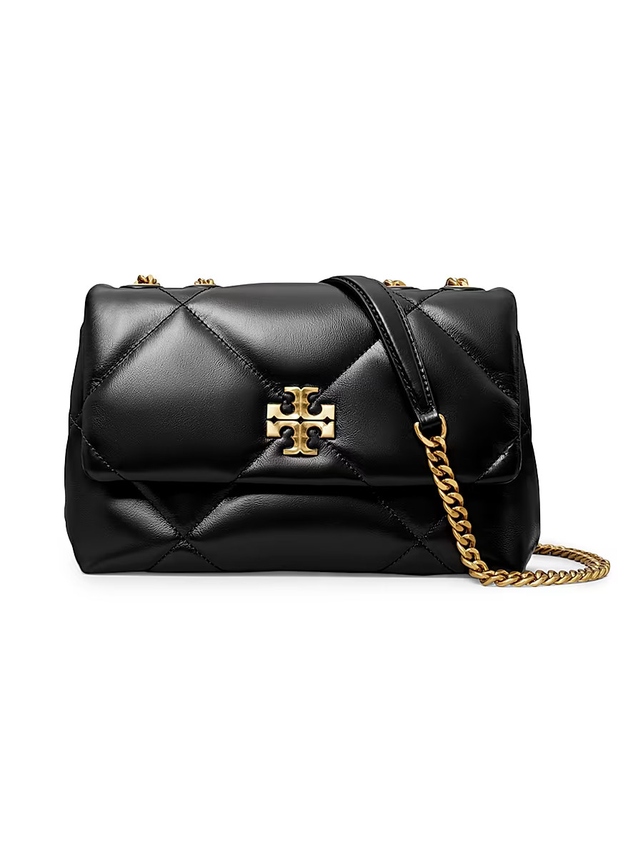 Women's Small Kira Diamond Leather Shoulder Bag - Black | Saks Fifth Avenue