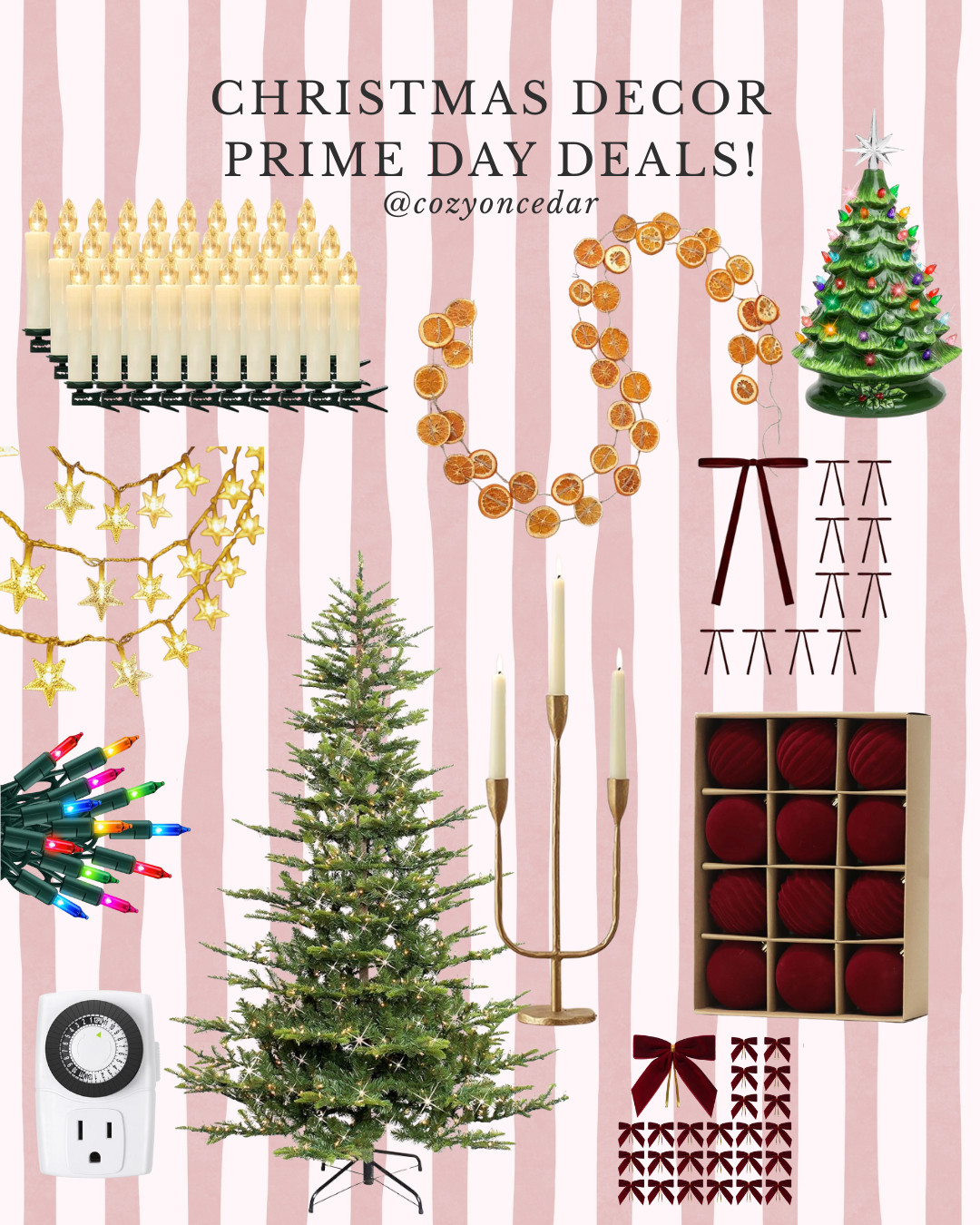 (10/8/25) ✨ Amazon Prime Day Christmas Deals You Can’t Miss! 🎁
It’s officially the most magical time to shop 🎅 - I rounded up the best Amazon Prime Day Christmas finds for cozy homes, gift giving, and early holiday prep! From festive decor to cozy lighting, these are all on major sale right now. 🛍️

🎄 Tap to shop my favorite Christmas decor, cozy finds, and Prime Day deals before they sell out! 

 #LTKSeasonal #LTKHome #LTKSaleAlert