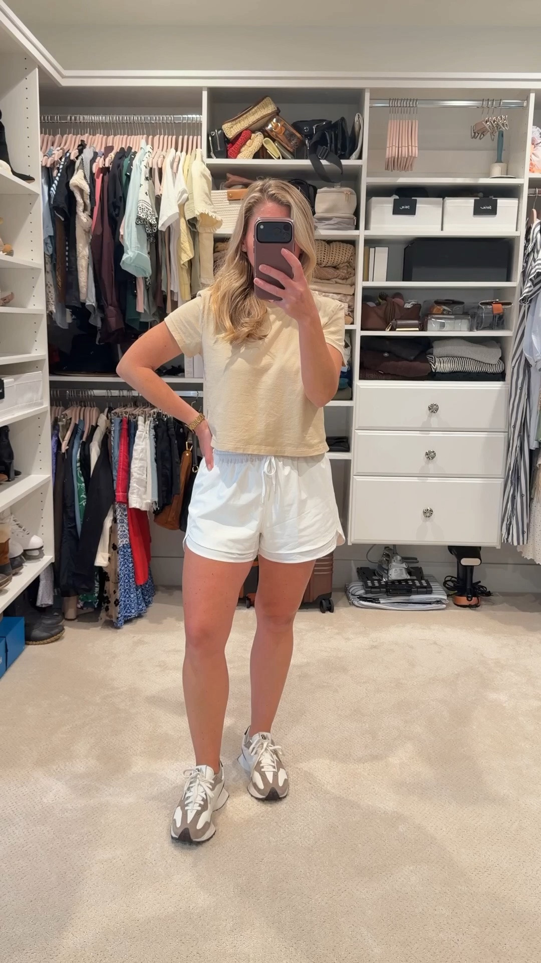 My favorite kind of uniform: a soft neutral tee, comfy shorts, supportive sneakers, and a walk around the neighborhood. 🤍

I’ve realized the best routines aren’t complicated. They’re the ones you actually look forward to. Fresh air, movement, and a simple outfit that feels good is always a yes.

Everything I’m wearing is linked in my LTK.

#LTKfitnessgoals #LTKdayinmylife #LTKPetite