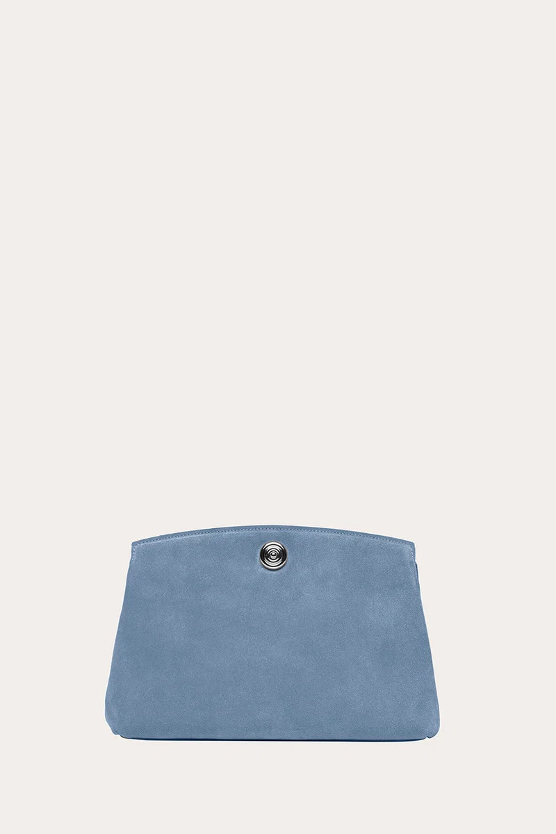Pushlock Pouch Denim Suede | LITTLE LIFFNER