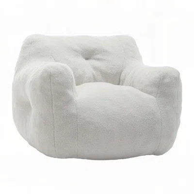 Bean Bag Sofa Chair with Armrests Stuffed High-Density Foam | Wayfair North America