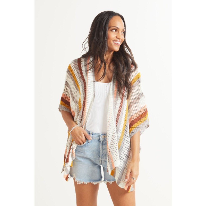 HARRIET ISLES Milia Striped Wrap | EVEREVE | Evereve
