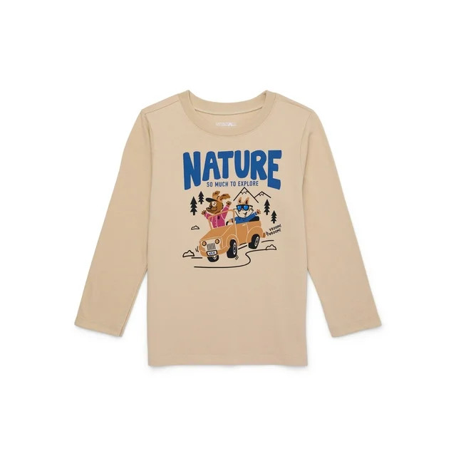 Garanimals Toddler Boys Graphic T-Shirt with Long Sleeves, Sizes 18M-5T | Walmart (US)