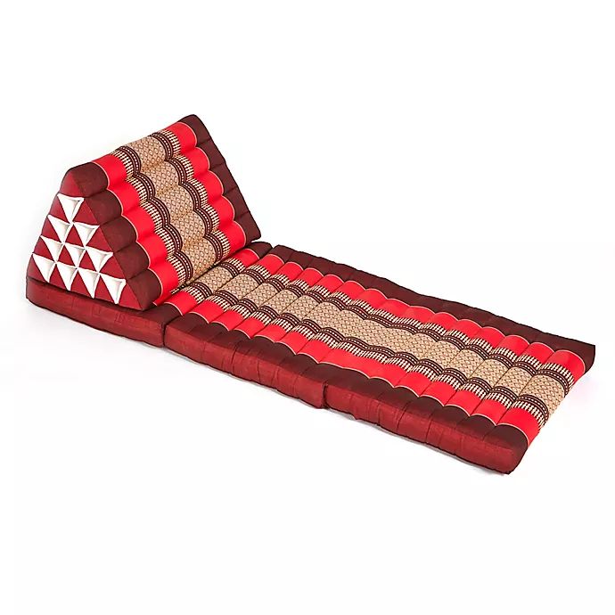 My Zen Home™ Jumbo Triangle Lounger & Recliner in Red/Burgundy | Bed Bath & Beyond