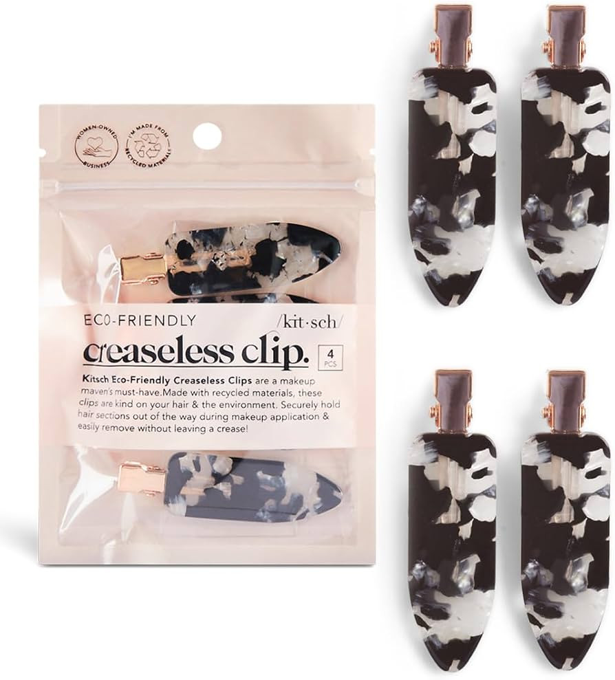Kitsch Creaseless Hair Pins, No Crease Hair Clips for Makeup, No Bend Hair Clips for Styling, Sty... | Amazon (US)