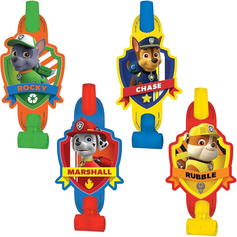 Paw Patrol Party Blowouts - 5", 8 Pcs | Amazon (US)