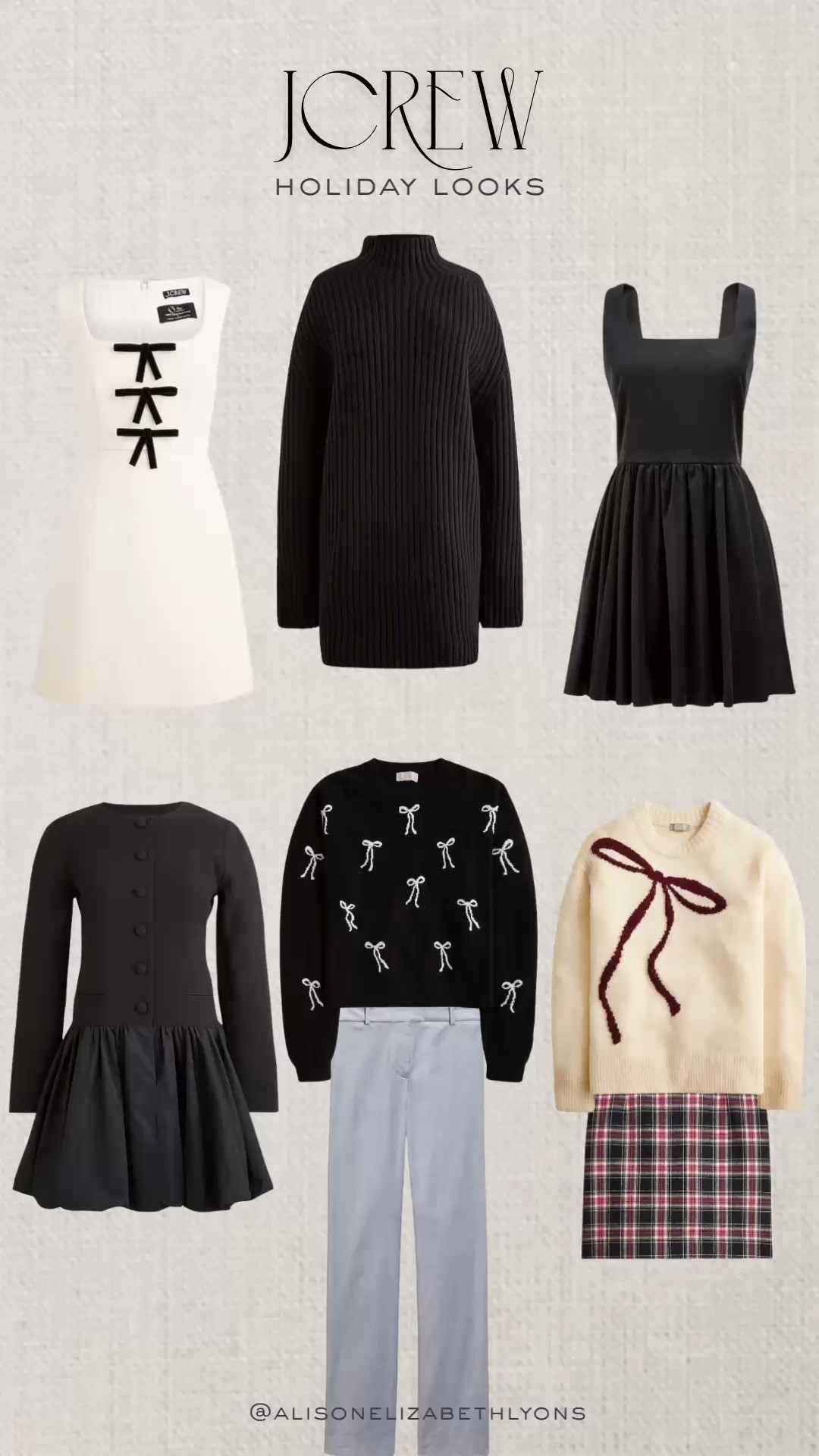 The J.Crew Black Friday + Cyber Monday sale is truly so good this year! I rounded up a few of my favorite holiday outfits for women - think bow details, festive sweaters, holiday dresses, velvet looks, plaid skirts, and more.
But honestly… (almost) the entire site is on sale, so definitely browse the full J.Crew collection to scoop up the best BFCM deals before they’re gone. Perfect pieces for holiday parties, winter events, family photos, and gifting!
Shop the full J.Crew Black Friday/Cyber Monday sale + all my holiday picks!

#jcrew #jcrewholiday #jcrewstyle #jcrewsale #holidayoutfits #holidaystyle #holidaydresses #festivesweater #plaidskirt #velvetdress #winterfashion #christmasoutfit #christmasdress #bfcm #blackfridaysale #cybermondaysale #giftideasforher #partyoutfits #ltkstyle #ltksale #ltkfinds

#LTKHoliday #LTKGiftGuide #LTKCyberWeek