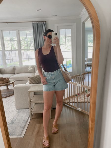 This top is AMAZING. The most incredible fabric that’s breathable, stretchy & soo comfortable but also snatches you in. Amazing deal. All accessories are Amazon & these are my fav Jean shorts from Abercrombie

#LTKStyleTip #LTKFindsUnder50 #LTKFindsUnder100