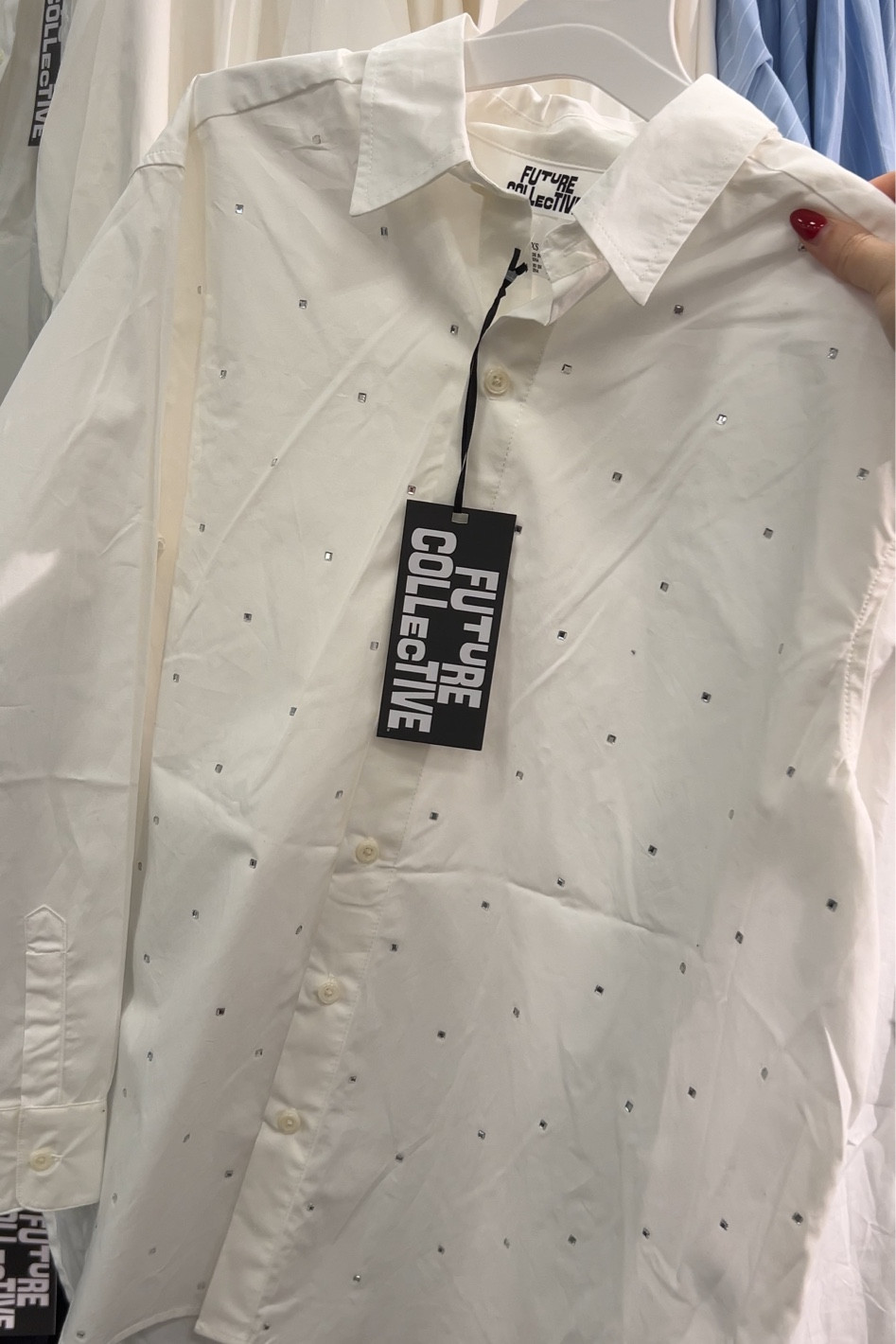 Button down rhinestone embellished target holiday teacher christmas 

#LTKSeasonal #LTKHoliday #LTKStyleTip