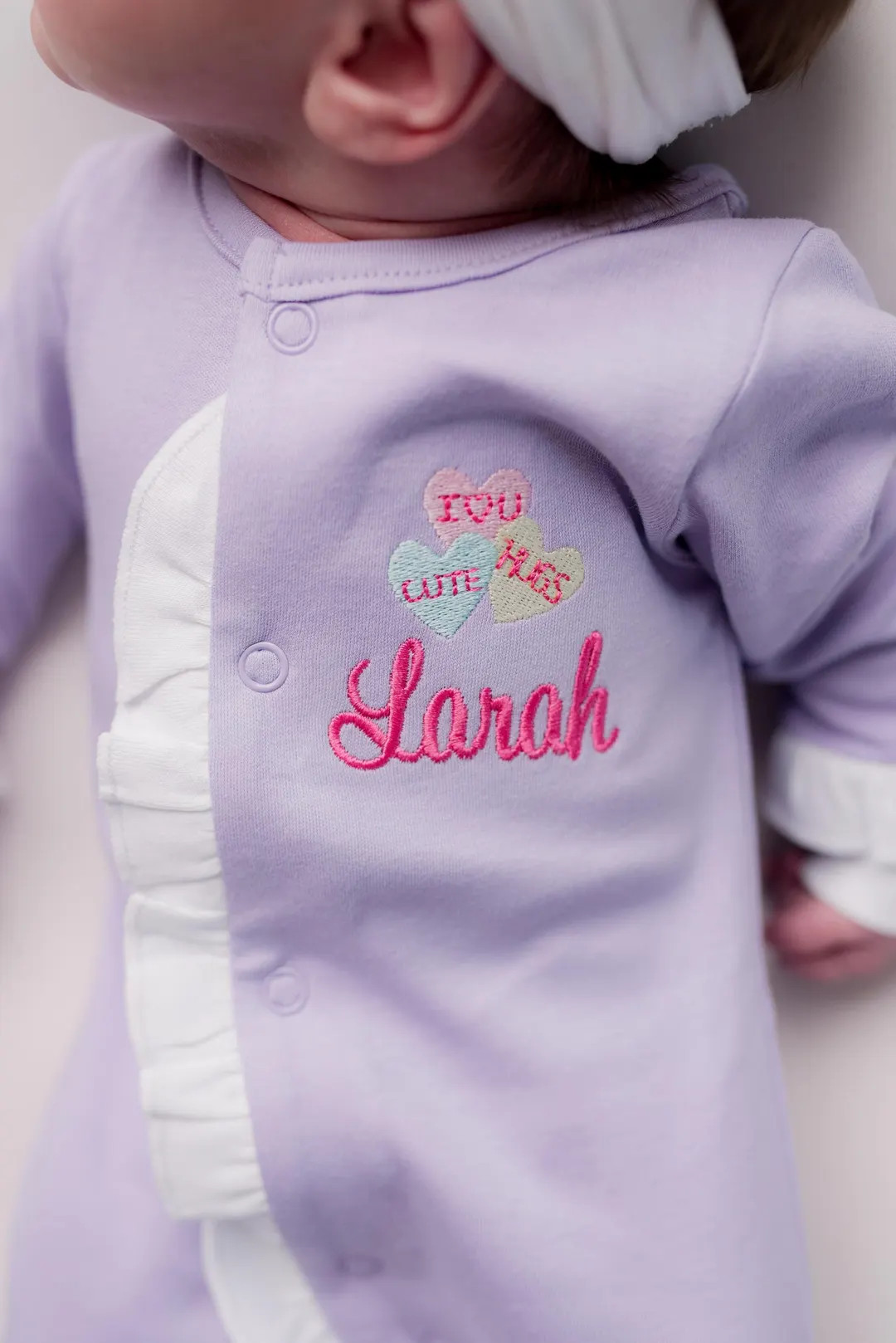 Baby Girl Valentines Outfit, Newborn Girls Outfit for Valentines Day, Monogrammed Baby Girl Outfi... | Etsy (US)