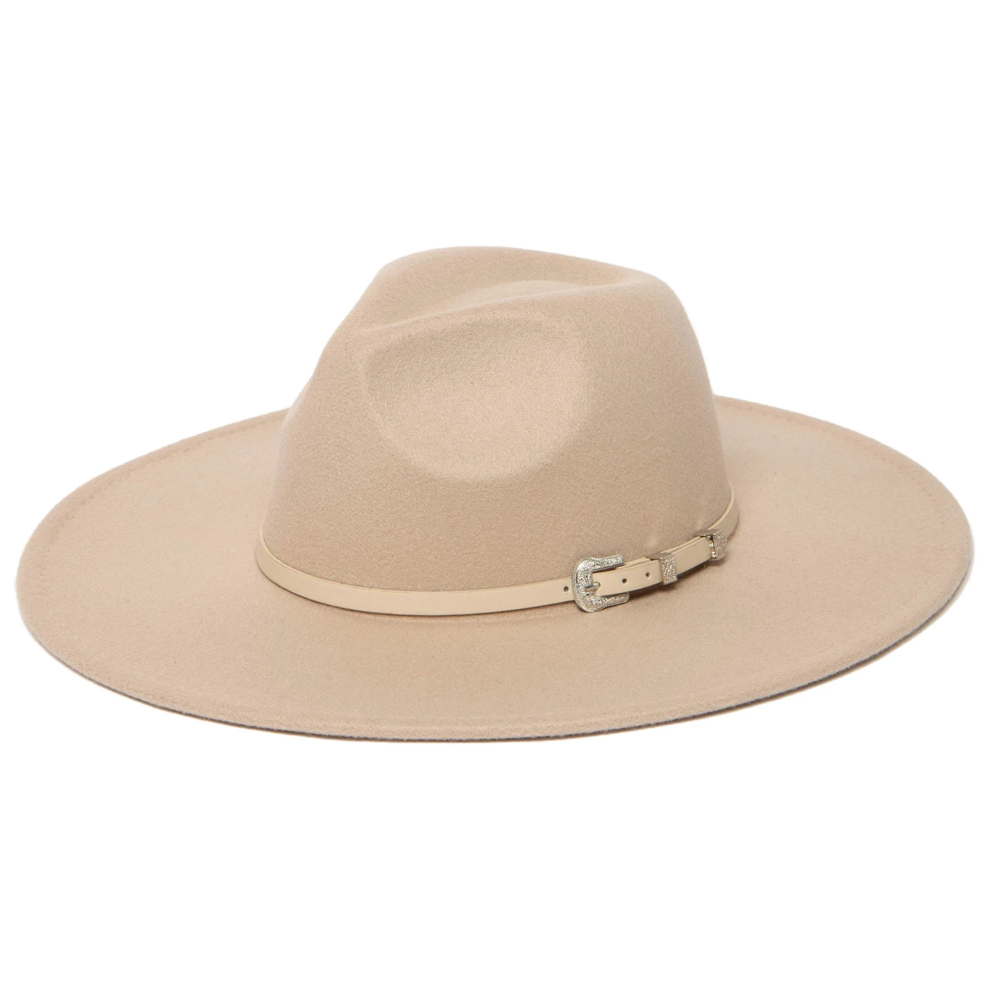 Beverly - Pinch Crown Fedora with Western Buckle | San Diego Hat Company