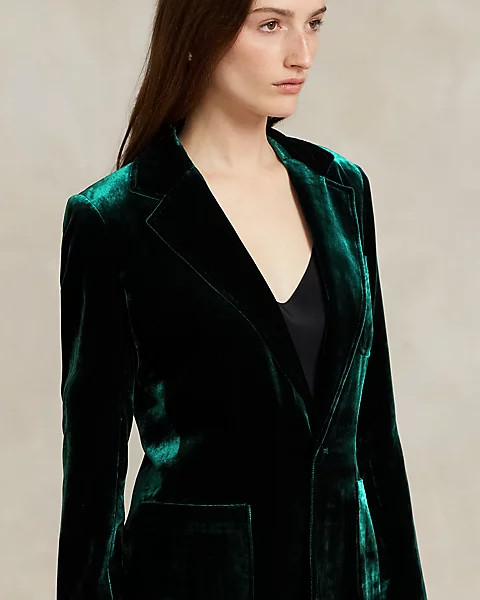 Silk-Blend Velvet Blazer | Ralph Lauren (UK)