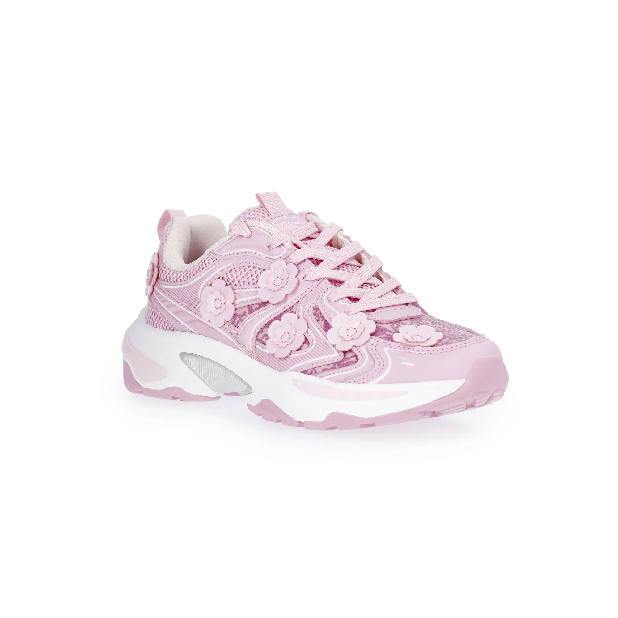 Scoop Women's Sporty Sneakers with Flower Appliques | Walmart (US)
