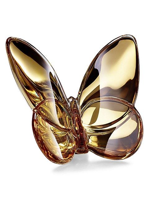 Butterfly 20K Gold Crystal Figurine | Saks Fifth Avenue