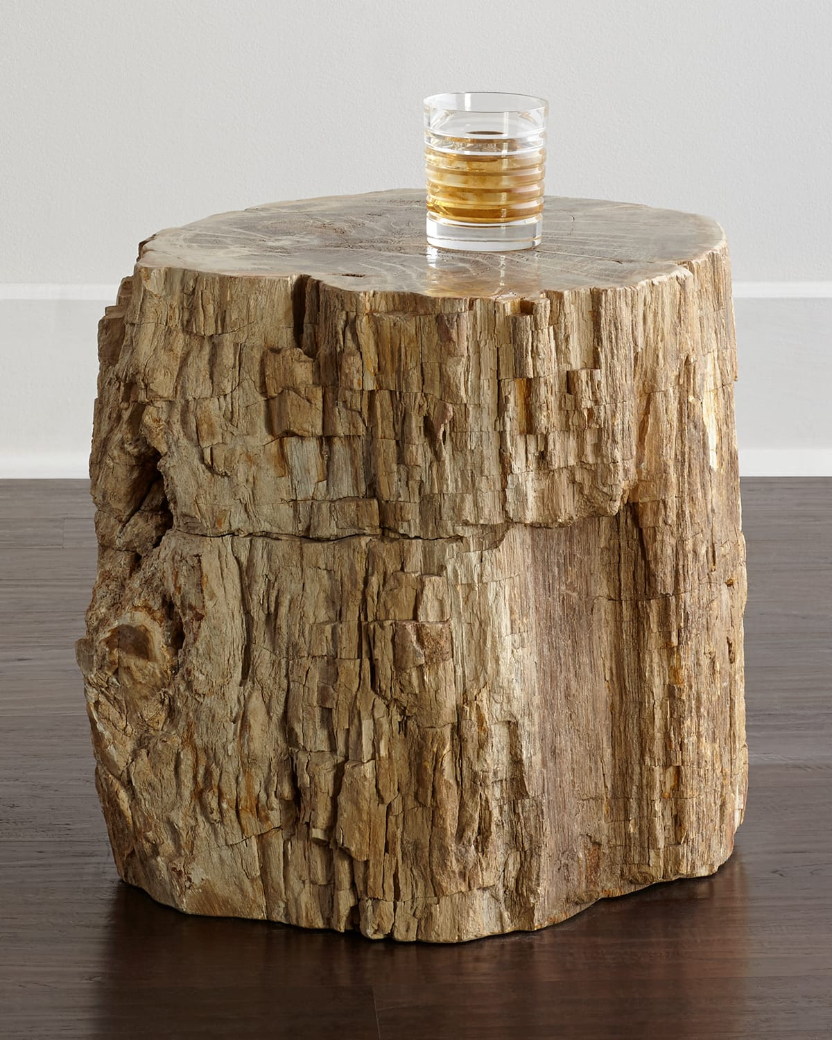 Petrified Wood Side Table | Horchow