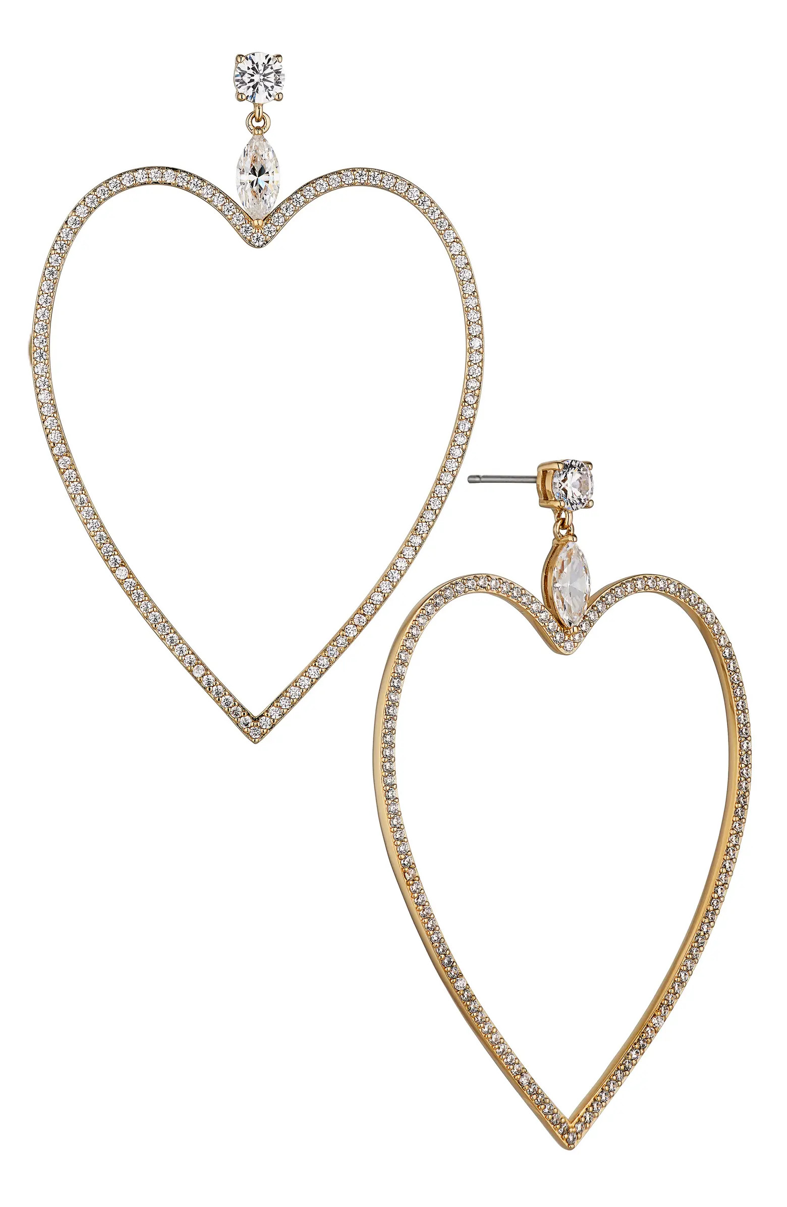 Cirque Large Open Heart Earrings | Nordstrom