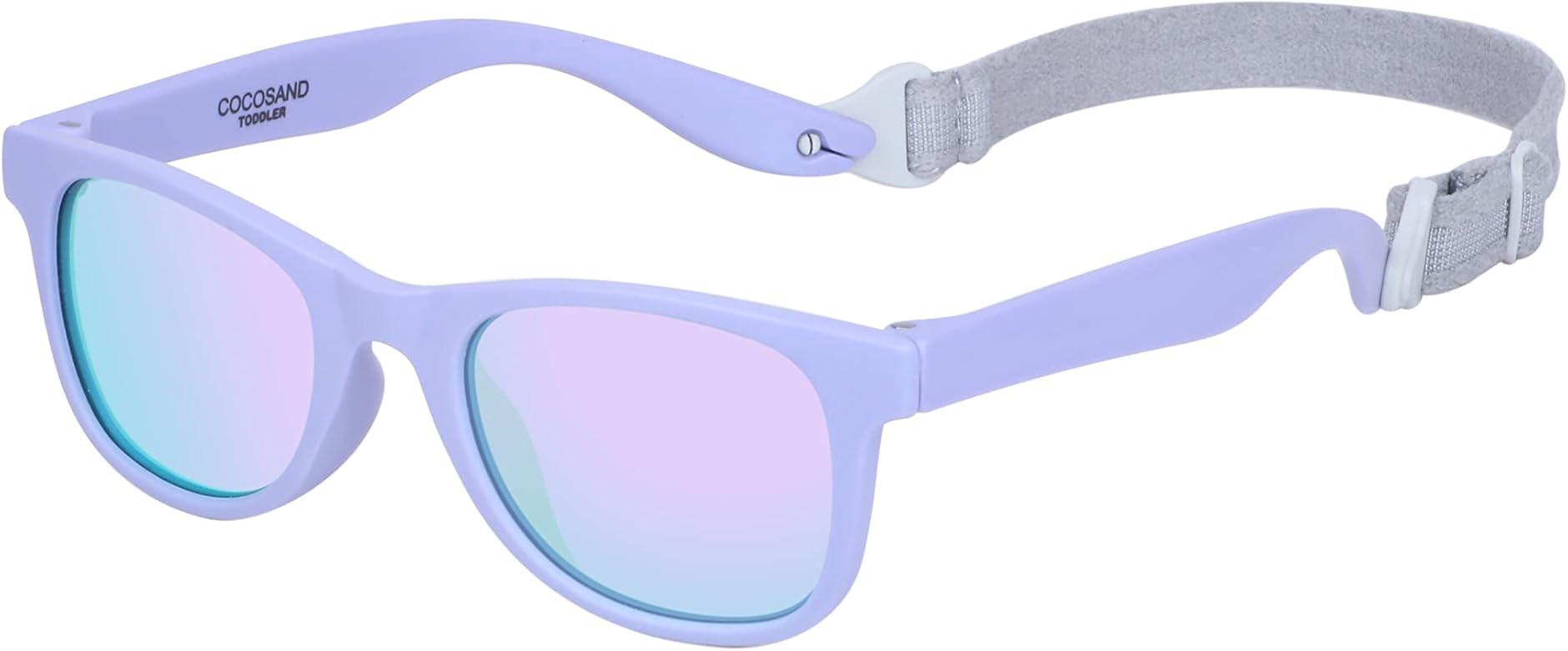COCOSAND Kids Sunglasses with Strap Polarized Flexible Frame Soft Silicone Nose Pads for Toddler ... | Amazon (US)