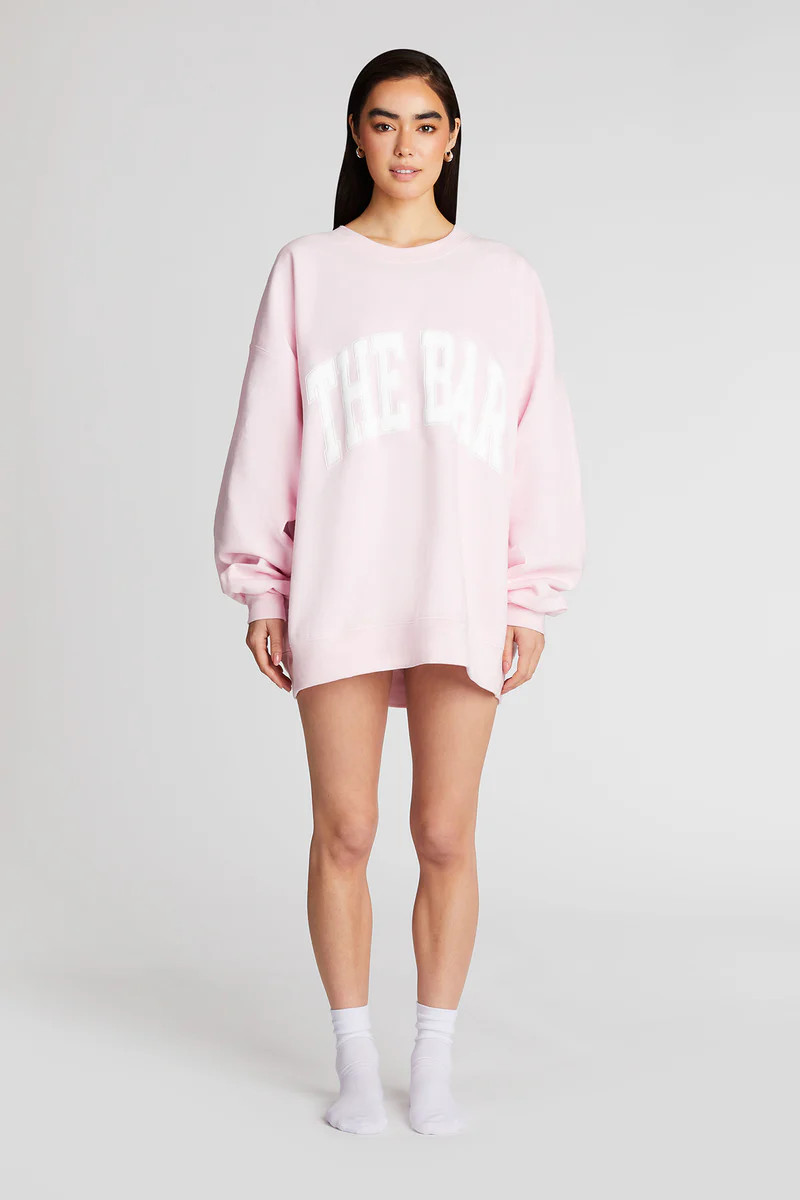 VARSITY SWEATSHIRT BLUSH | The Bar