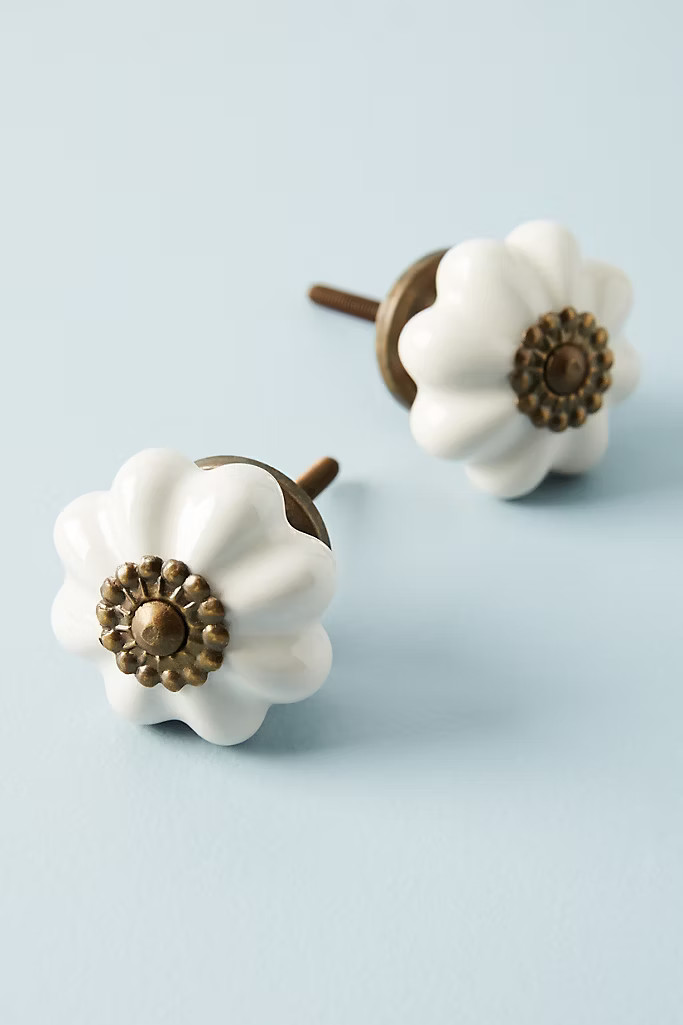 Ceramic Melon Knobs, Set of 2 | Anthropologie (US)