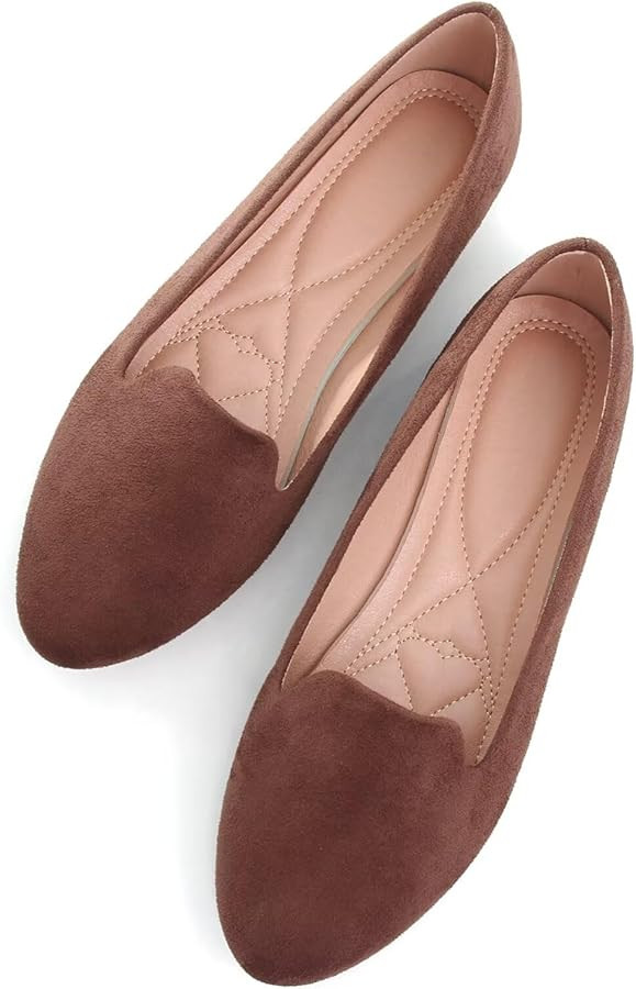 SAILING LU Women Round Toe Flats Comfortable Fashion Ballet Flat Shoes for Women Dressy Slip-ons ... | Amazon (US)