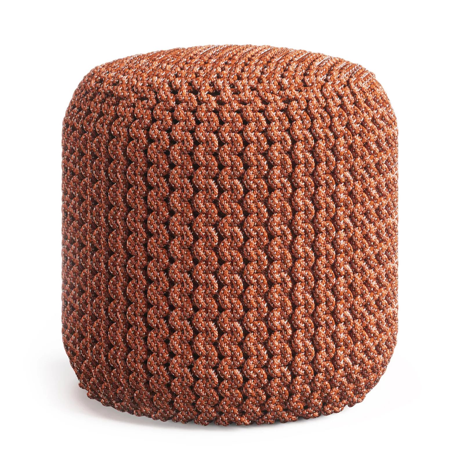 Simpli Home Wynne Round Knitted Indoor / Outdoor Pouf | Kohl's