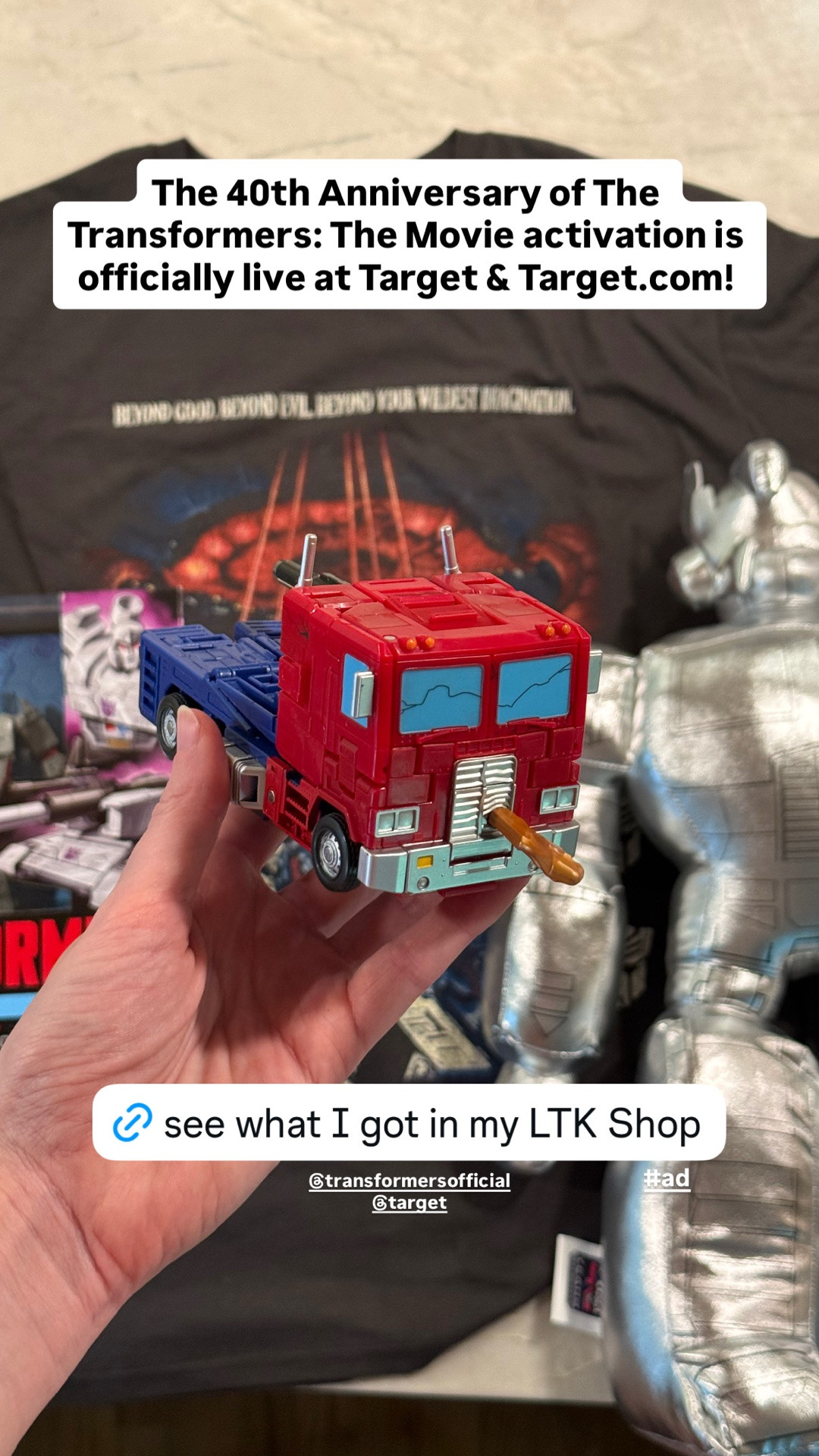#ad Shop The Transformers Optimus Prime Studio Series Action Figure, Megatron Studio Series Action Figure, Transformers Optimus Prime Pillow Buddy, and Transformers Graphic T-Shirt now. #TargetPartner @Target @transformerofficial