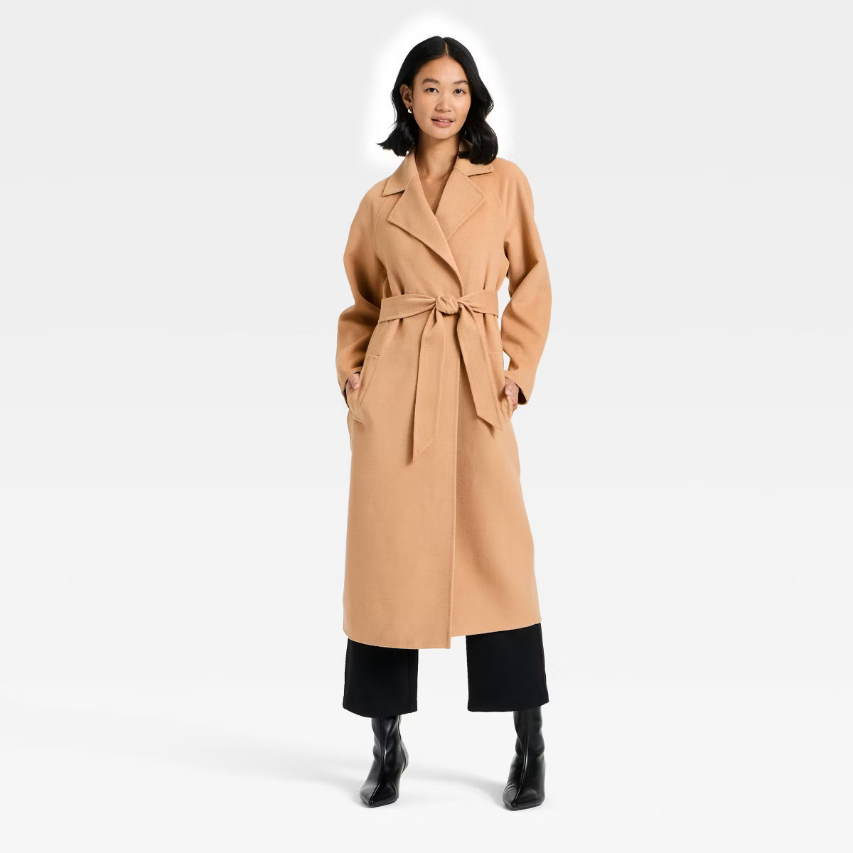 Women's Double Faced Wrap Coat - A New Day™ | Target
