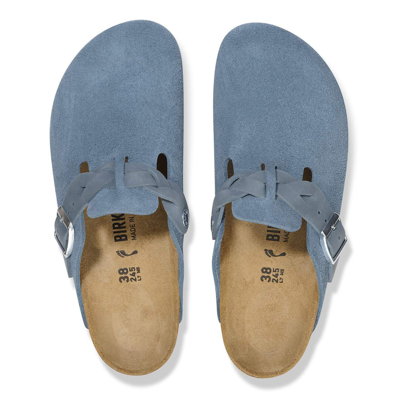 Buy Boston Braided Suede Leather Elemental Blue for USD 160.00 | Birkenstock US | Birkenstock USA