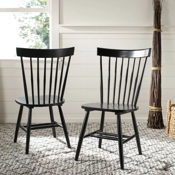 Spindle Solid Wood Windsor Back Side Chair (Set of 2) | Wayfair North America