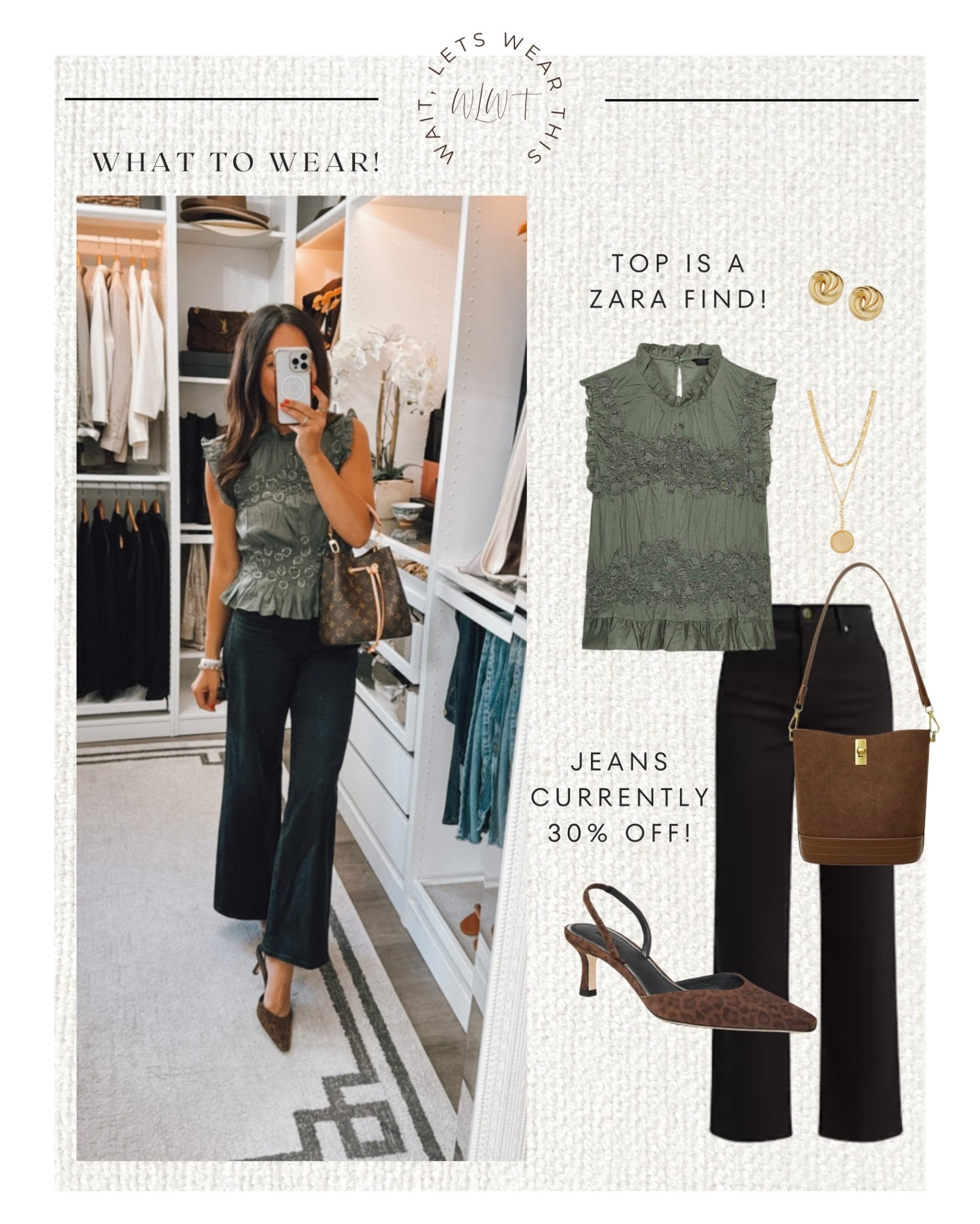 Jeans and sling backs part of the NSale! currently 30% off! Fit tts

#LTKStyleTip #LTKSaleAlert #LTKOver40