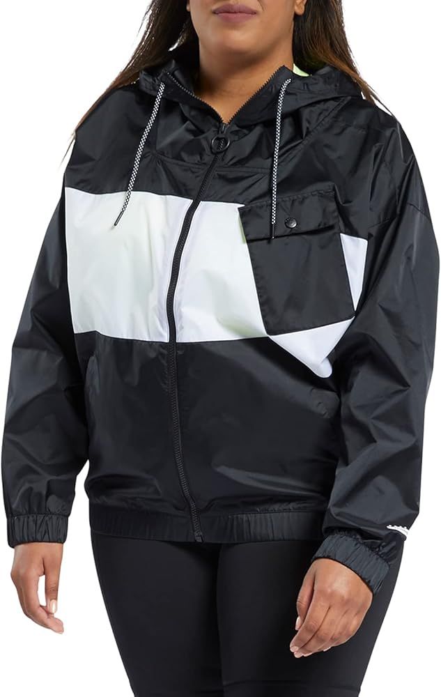 Core 10 by Reebok Women's Color Block Woven Hooded Jacket | Amazon (US)