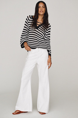 Lemon Twist Skimp High-Rise Flare Jeans | Anthropologie (US)