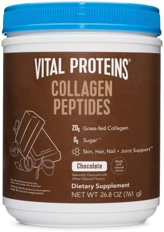 Vital Proteins Chocolate Collagen Powder Supplement (Type I, III) for Skin Hair Nail Joint - Hydroly | Amazon (US)