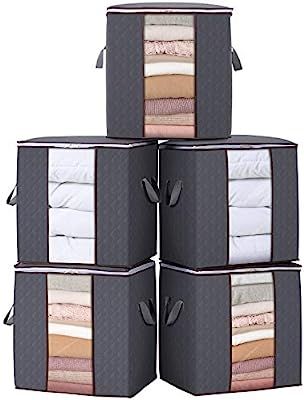 Lifewit Clothes Storage Bag 90L Large Capacity Organizer with Reinforced Handle Thick Fabric for ... | Amazon (US)