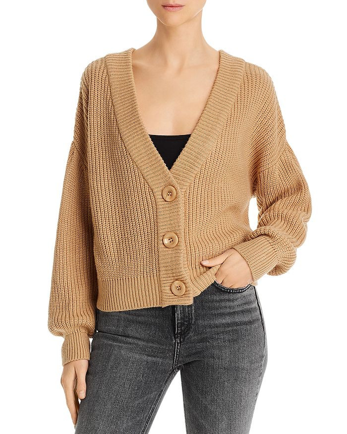 Walnut Ribbed Cardigan | Bloomingdale's (US)