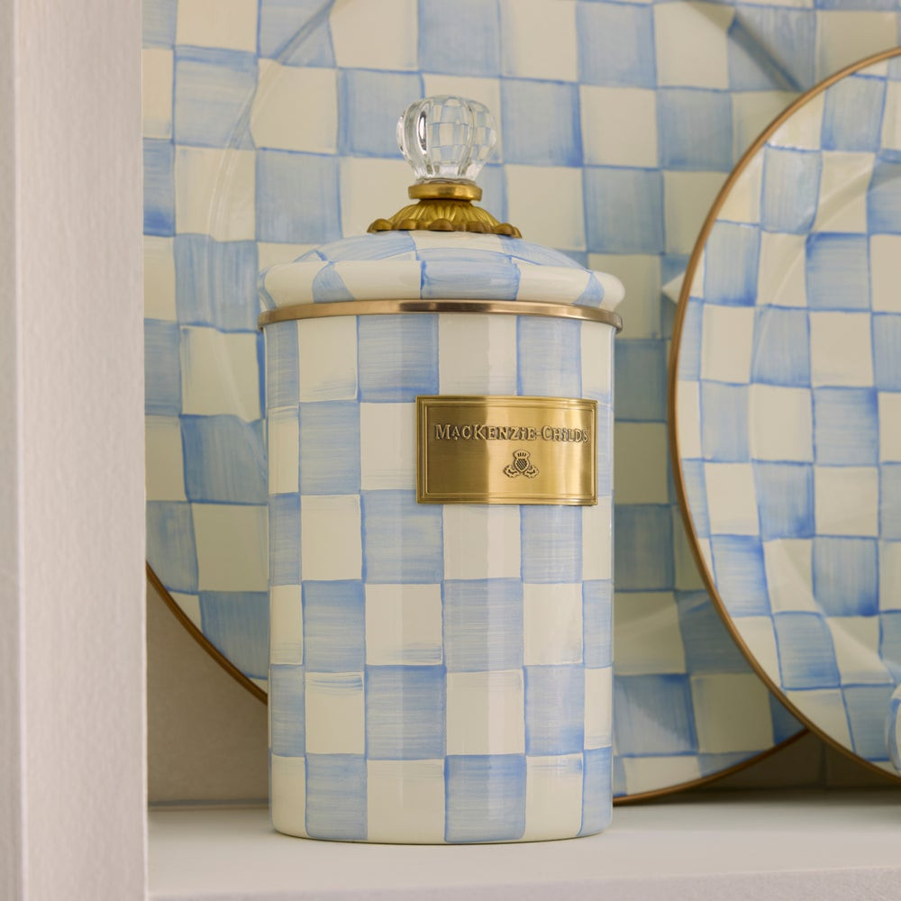 Sky Check Large Canister | MacKenzie-Childs